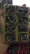 Materials Metal 3D Montessori Puzzle Wire IQ Mind Brain Teaser Puzzles for Children Adults