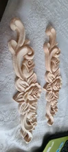 Decorative Furniture Figurines-Crafts Appliques-Frame Corner Wood Carved Wall-Door Floral