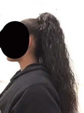 Vigorous-extensiones de cabello sintético con pinza, cabello sintético con cola de caballo ondulada, color marrón degradado