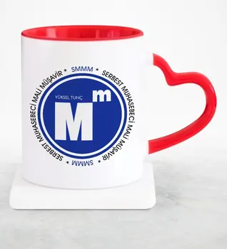 

Personalized Professional SMMM Red Heart Mug Cup