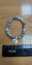 Pulsera de cuentas de Buda de Lotus Ohm, piedra Natural hecha a mano, piedra de cebra rosa, amuleto de loto, para hombres y mujeres, regalos de joyería de Yoga