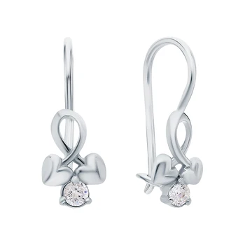

Silver earrings with cubic zirconium sunlight sample 925