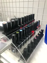 Organizador de exhibición de esmalte de uñas acrílico, 2-3-4-5-6-7 capas, manicura, cosméticos, soporte para presentación de joyería, caja de maquillaje de acrílico transparente