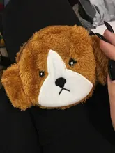 Nuevo 4 colores-Perros pequeños monedero de peluche, 12cm aprox. Bolsa de monedas de felpa para perro