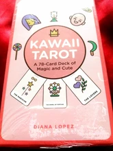 Cartas de Tarot Kawaii para niños, juegos de mesa de fiesta en inglés