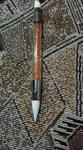 Pluma de pincel para arte de uñas, cabeza de silicona, grabado repujado, escultura hueca, herramientas de manicura acrílica, diamantes de imitación de cristal, 2 vías, 1 ud.