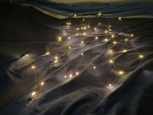 Light-String Garland Copper-Wire-Lights Battery-Power Festoon Fairy LED Christmas Wedding