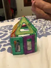 Accesorios de bloques de construcción magnético para niños, juguetes mágneticos de tamaño grande para crear construcciones, diseño educativo, de plastico apto para niños