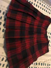 Plaid Skirt Pleated Harajuku School-Girl High-Waist Korean Plus-Size Women Zipper Sexy