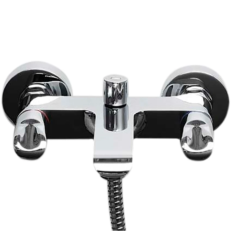 Смеситель для ванны WasserKRAFT Lossa 1201(Керамические кранбуксы, встроенный аэратор, латунь, хромоникелевое покрытие