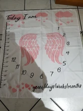 KLV-Manta para fotos de bebé recién nacido, accesorio de fotografía, calendario de ala de tela impresa, accesorios de fotos, 1 ud.