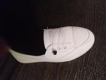 Zapatillas de deporte de plataforma baja para mujer, zapatos informales vulcanizados de cuero pu para caminar, mocasines planos blancos, 2021