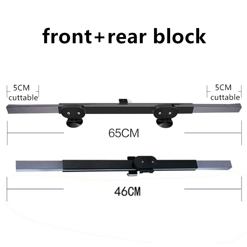 46-80 см солнцезащитный козырек на лобовое стекло, автоматический выдвижной солнцезащитный козырек для внедорожника, грузовика, автомобиля, защита от ультрафиолета, занавес, передний и задний козырек от солнца - Цвет: 65cm front rear dark