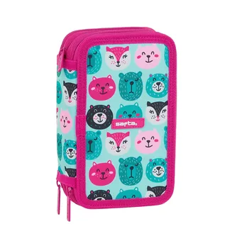 

PLUMIER TRIPLE 36 pcs SAFTA turquoise animals