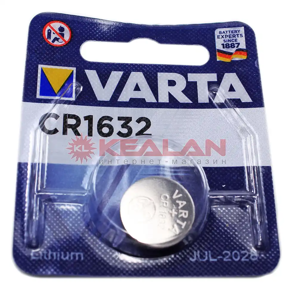 VARTA ELECTRONICS CR1632 литиевая батарейка 1 шт.|Аккумуляторы| |
