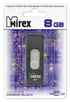 

Flash drive 8GB mirex harbor Black