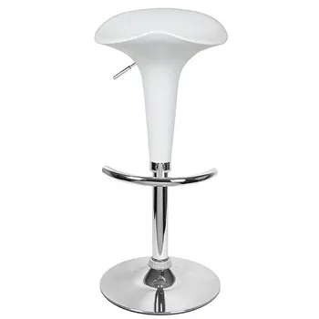 

Stool NORMAN, plating, white abs