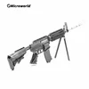 Microworld 3D Metal Puzzle Toys Military M4A8 Carbines Gun Models Kits DIY Classic Rifle Jigsaw Toy For Desktop Decoration Teen 4