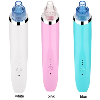 

Electric Vacuum Blackhead Remover Facial Pore Cleaner Blackhead Vacuum Suction Machine white pink blue Acne Vacuum Cleaner
