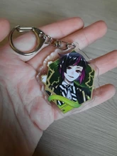 Llaveros de acrílico de doble cara, accesorios de Cosplay de Anime, el país de las Maravillas retorcido, joyería de corazones de rosa