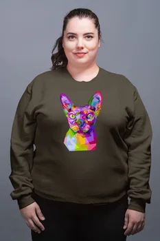 

Angemiel Wear Colorful Pharaoh Cat Green Women Sweatshirts