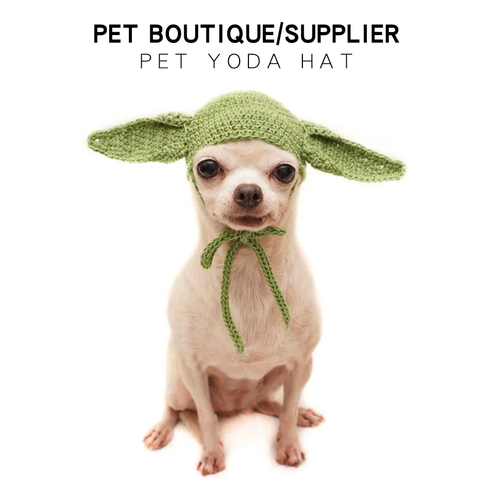Yoda Costume Yoda Pour Chien Chat Couvre Chef Tricote Chapeau Yoda Pour Chien Costume De Chien Inspire De Chat Chihuahua Deguisement De Chiot Aliexpress