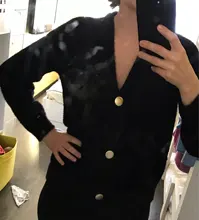 Cardigan Sweater Pull Black Green Women V-Neck GOPLUS for Oversized Vrouw Truien Femme