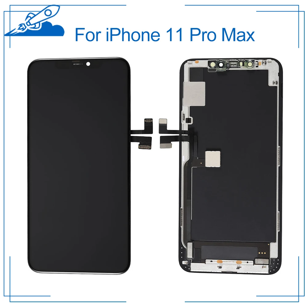 Elekworld класс Лучший OEM для iPhone 11 Pro MAX ЖК-дисплей с 3D кодирующий преобразователь сенсорного экрана в сборе Замена гибкий OLED