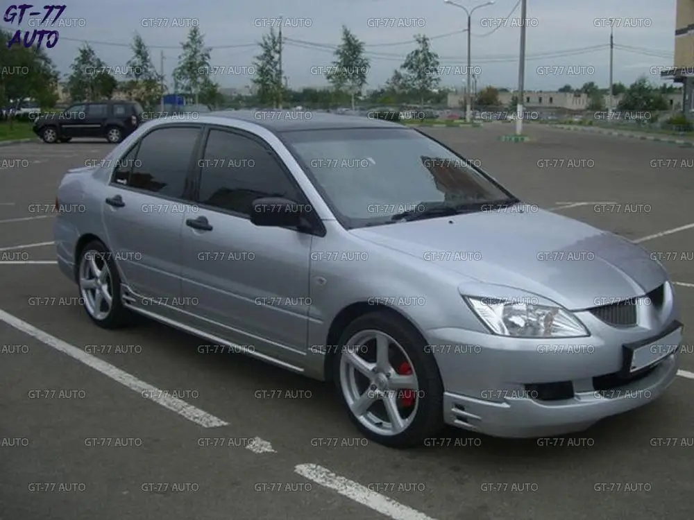 Декоративные накладки на пороги для Mitsubishi Lancer 9 2003-2007 внешний обвес 1 комплект / 2 шт спорт юбки материал ABS пластик Стайлинг тюнинг Накладка на порог