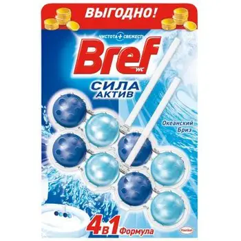 

Means for toilet bref force-active ocean breeze 50g 2 pieces