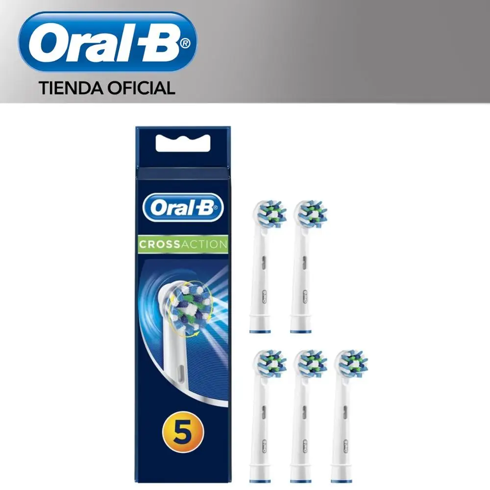 Oral B CrossAction Cabezales de recambio para cepillo eléctrico -set 5 unidades + Pasta dientes | Бытовая техника