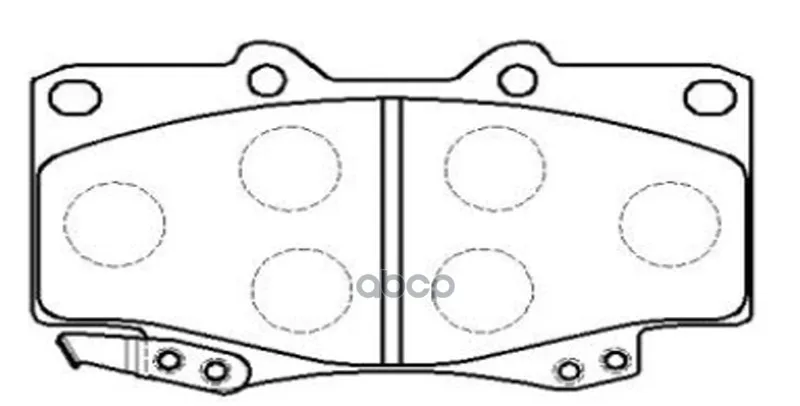 Ckt-13_колодки Дисковые Передние! Toyota Land Cruiser 4.0-4.2td 90/4runner 2.4-3.0td 87-96 Ctr Ckt13 Ctr арт. CKT13