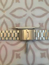 Correa de reloj de acero inoxidable, 18mm, 20mm, 22mm, 24mm, correa de reloj de extremo curvado, hebilla de doble bloqueo, correa de muñeca de repuesto