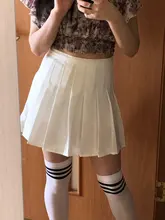 Minifalda plisada de cintura alta para mujer, Falda corta de estilo informal para estudiantes de tenis y escuela