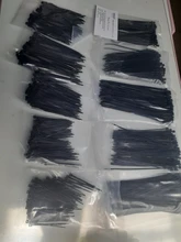 Bridas de nylon para cables, autosujección, 3x60, 3x80, 3x500, 3x100, 3x120mm, 150 unidades