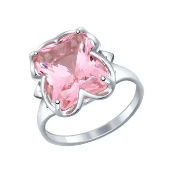 

Sokolov silver ring, fashion jewelry, 925, women's male