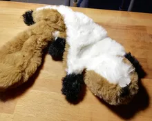 Juguetes de peluche divertidos para mascotas, zorro, León, conejo suave, pequeño, mediano, masticable para perros, accesorios para mascotas