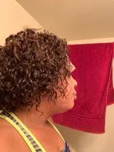 Beeos corto rizado 250% corte Pixie Bob peluca 13*2 Frente de encaje pelucas de cabello humano Remy brasileño cabello humano Pre arrancado con el pelo del bebé