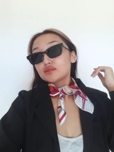 Gafas de sol cuadradas rectangulares para mujer, anteojos de sol femeninos, de marca de diseñador, de estilo Retro, con diseño de ojo de gato, 2021