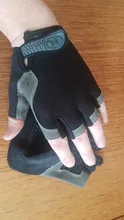 AOLIKES-guantes de ciclismo antideslizantes, para acampar, senderismo, gimnasio, Fitness, medio dedo