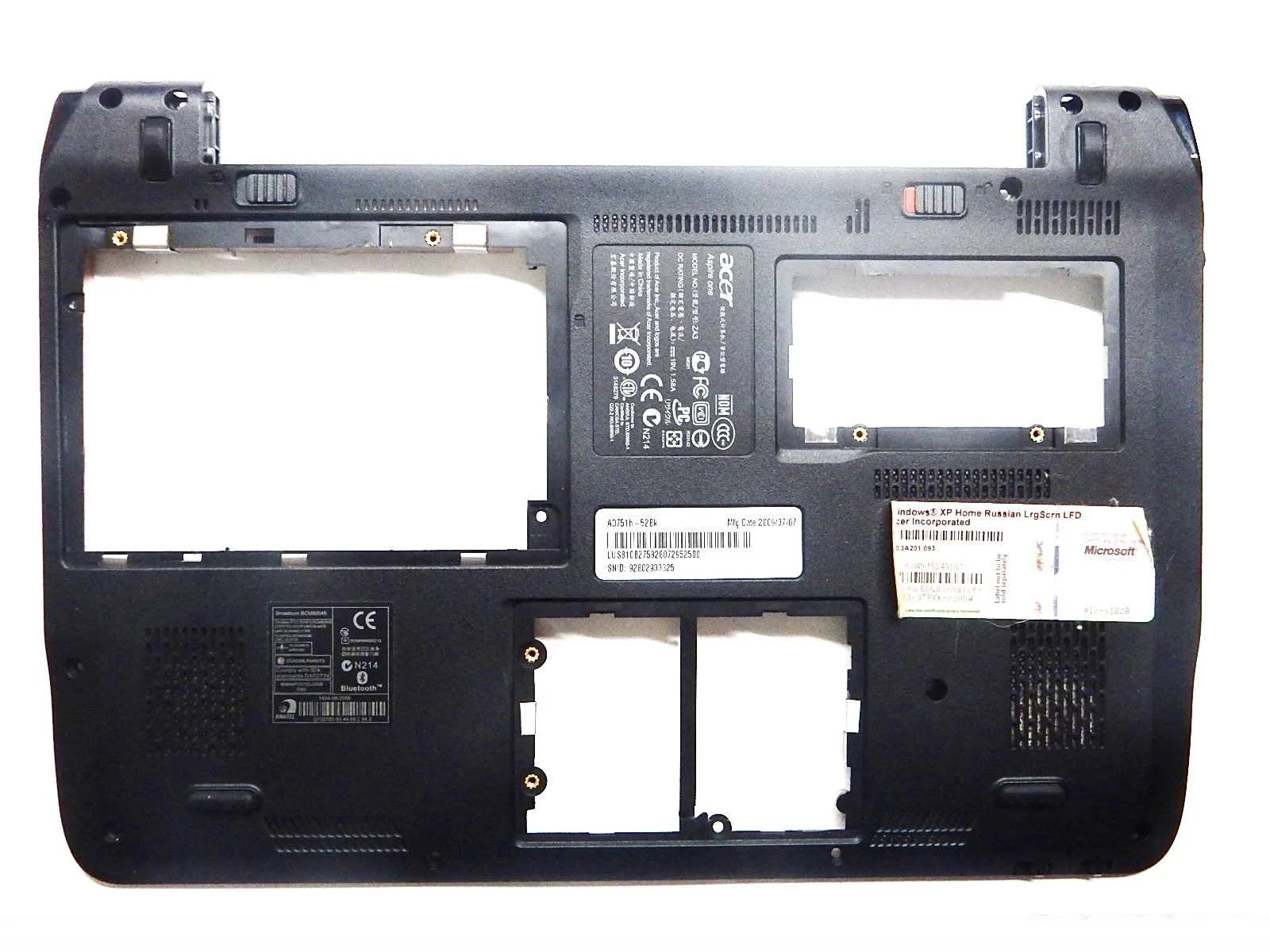 Корпус нижняя часть (корыто) ZYE38ZA3BATN500 Acer Aspire One ZA3 751H (б/у с разбора) | Компьютеры и