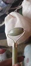 Rodillo masajeador Facial de piedra de Jade, masajeador Natural para cara, ojo, cuello, Guasha raspador, herramientas adelgazantes de belleza