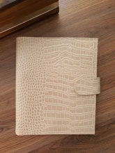 Moterm Luxe-planificador de anillos A5 con carpeta de anillos de 30mm, Agenda, organizador de granos Crocs, diario, Bloc de notas, cuaderno de bocetos