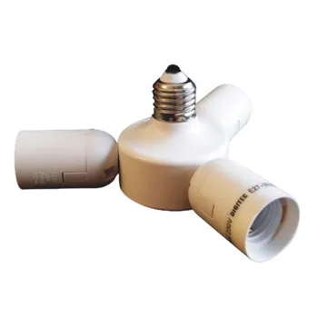 

Lamp holder threefold type E27 to increase power light
