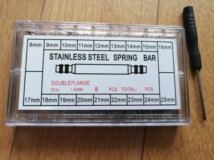 270pcs/Set Watch Accessories Watchband Stainless Steel Metal Spring Bars 8mm - 25mm Strap Belt Repair Tools