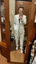 Blazer Leg-Pants Two-Piece-Set TWOTWINSTYLE Long-Sleeve White Wide Casual Women Female