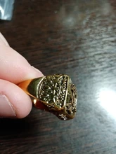 Anillo de moda FDLK para hombre, anillo de doble águila, Imperio Ruso, Punk, Color dorado, brazos del anillo grande ruso