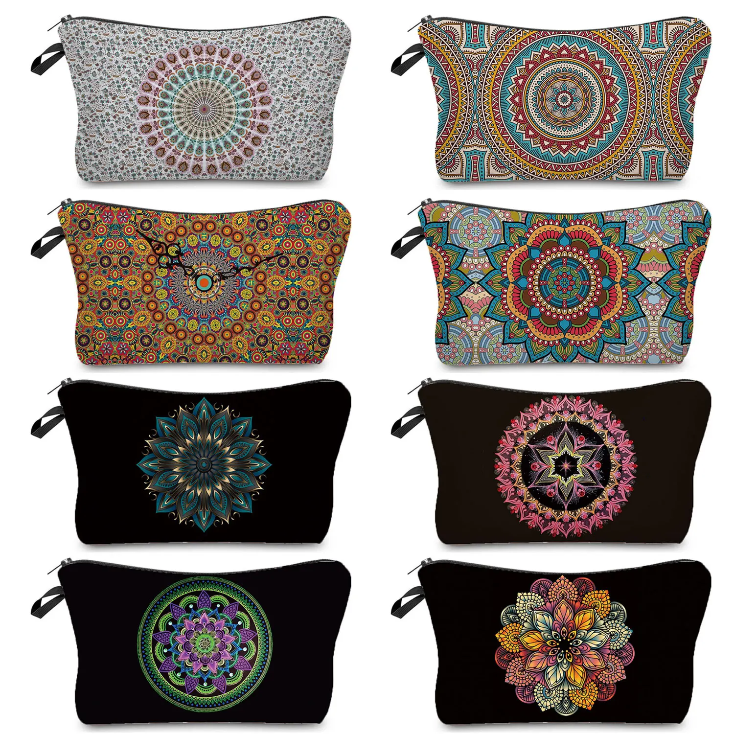 Classic Geometry Floral Women Cosmetic Bags 
