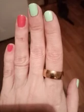 ELSEMODE-anillo de compromiso de acero inoxidable pulido brillante para hombre y mujer, sortija de boda, Color dorado y plateado, 8mm, 316L