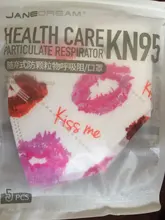 Mascarilla facial KN95 de 5 capas, desechable, transpirable, a la moda, personalizada, con estampado personalizado, FFP2, 10 Uds.